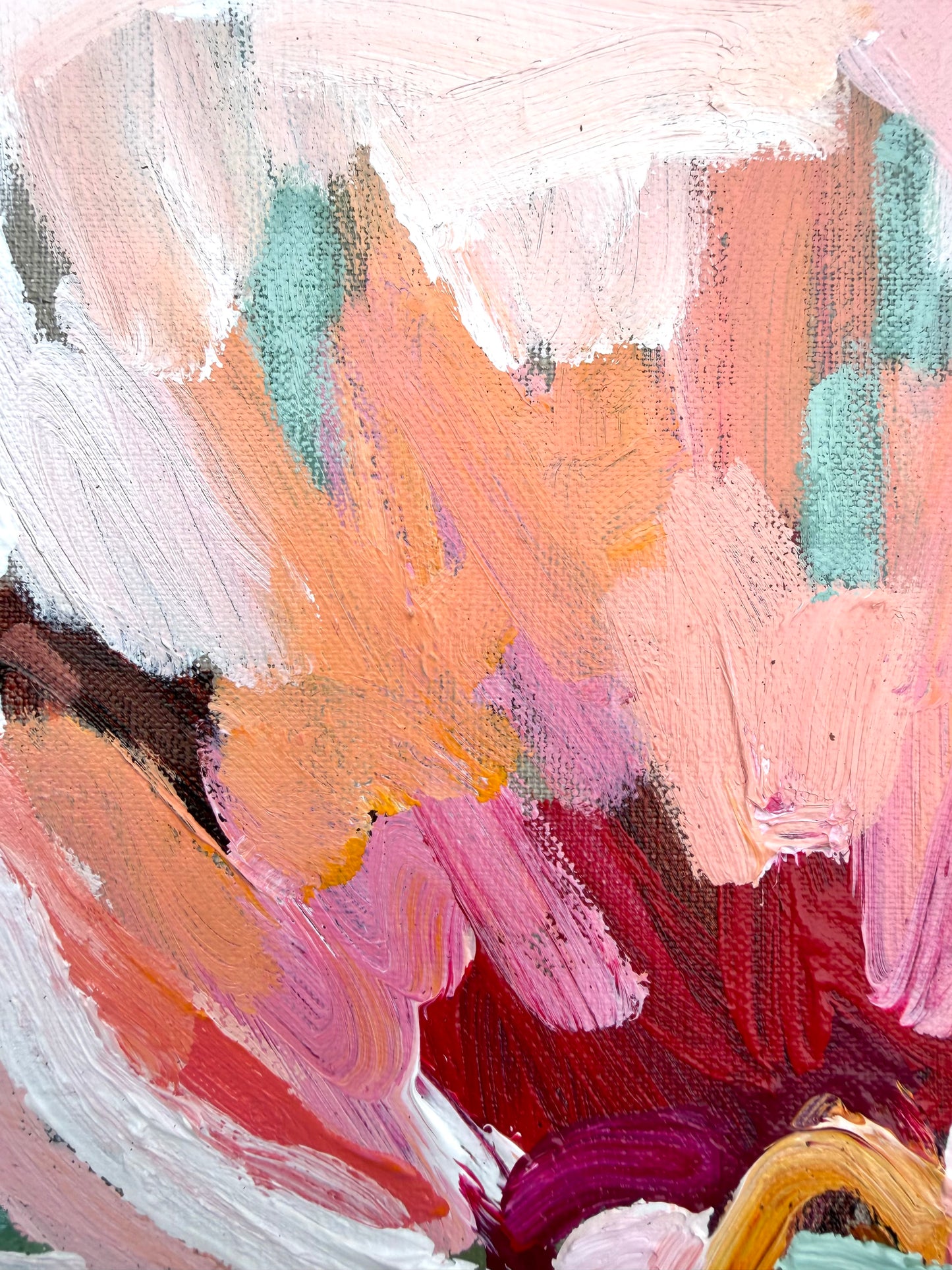 In Full Bloom 53x53cm FRAMED **exclusively sold at MYNT Gallery in Canterbury VIC