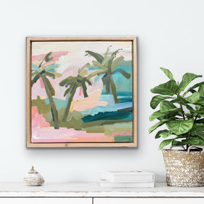Lets Surf 33 x 33 cm FRAMED