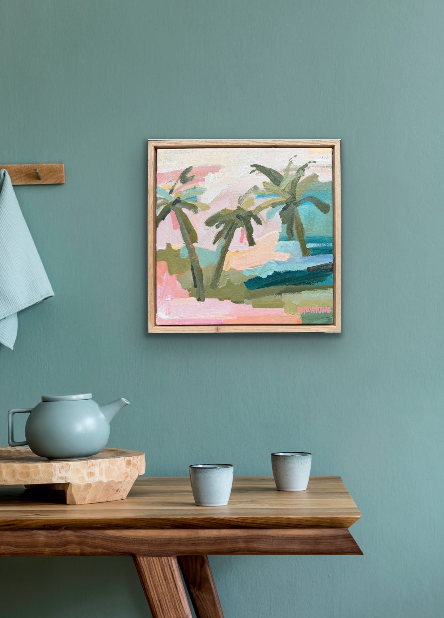 Lets Surf 33 x 33 cm FRAMED