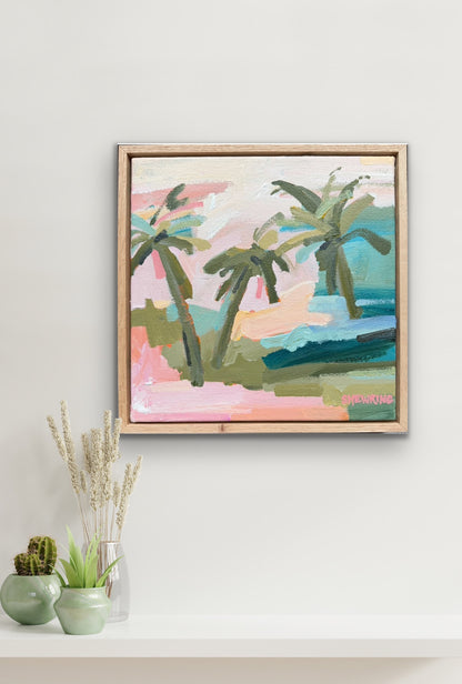 Lets Surf 33 x 33 cm FRAMED
