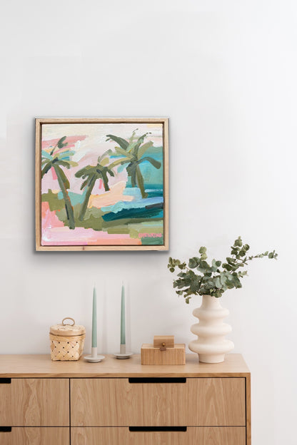 Lets Surf 33 x 33 cm FRAMED