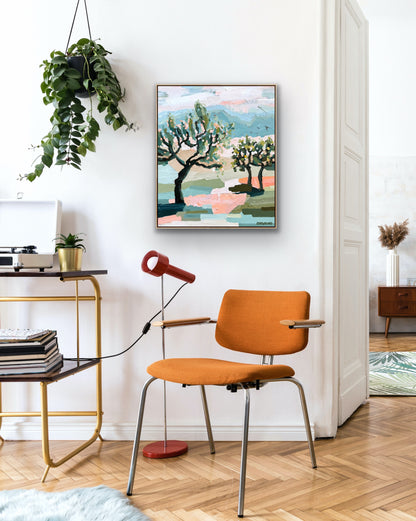 Life Gives Cherries And Lemons 64x54cm FRAMED