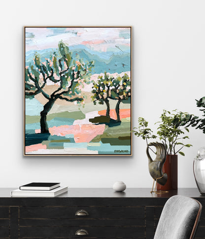 Life Gives Cherries And Lemons 64x54cm FRAMED