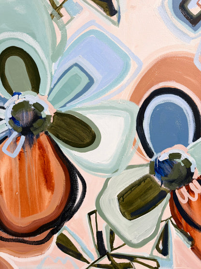 Love In Bloom 153x103cm FRAMED
