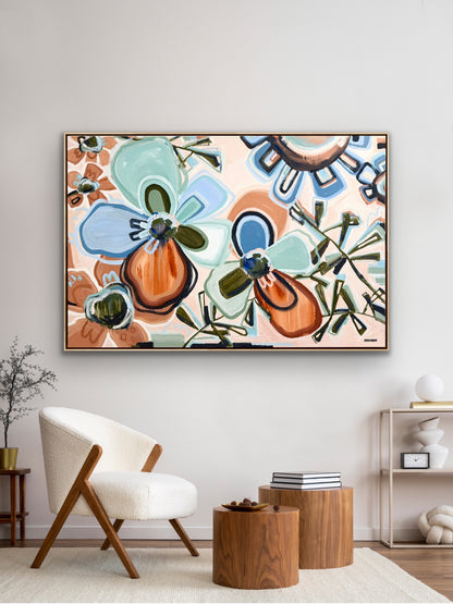 Love In Bloom 153x103cm FRAMED