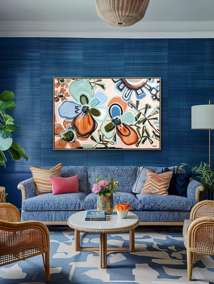 Love In Bloom 153x103cm FRAMED