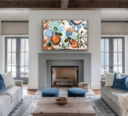 Love In Bloom 153x103cm FRAMED