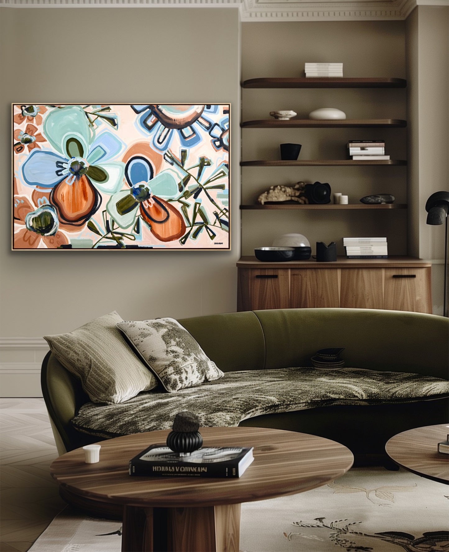 Love In Bloom 153x103cm FRAMED