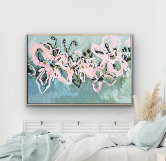 Love In Full Bloom 153 x 103 cm Framed SOLD