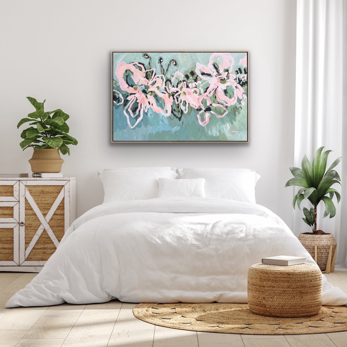 Love In Full Bloom 153 x 103 cm Framed SOLD