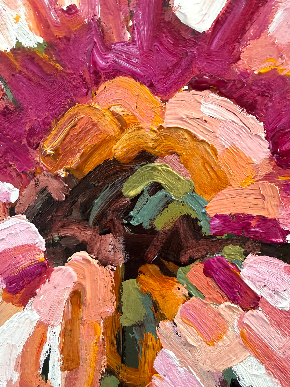 Love Our Flower 103 x 103 cm FRAMED