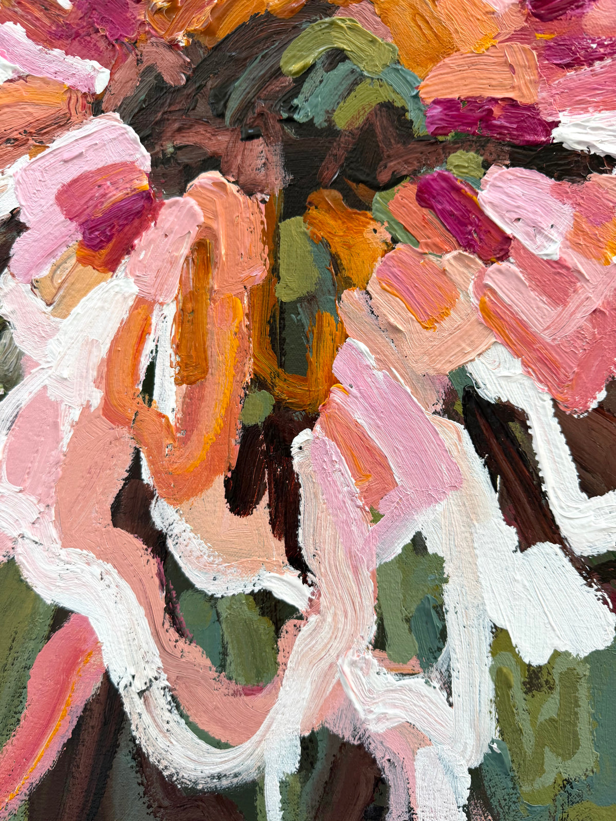 Love Our Flower 103 x 103 cm FRAMED