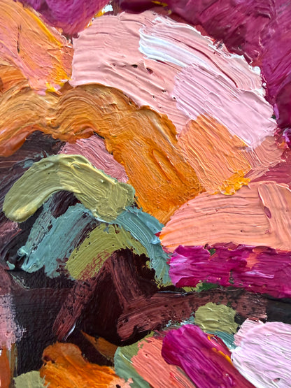 Love Our Flower 103 x 103 cm FRAMED
