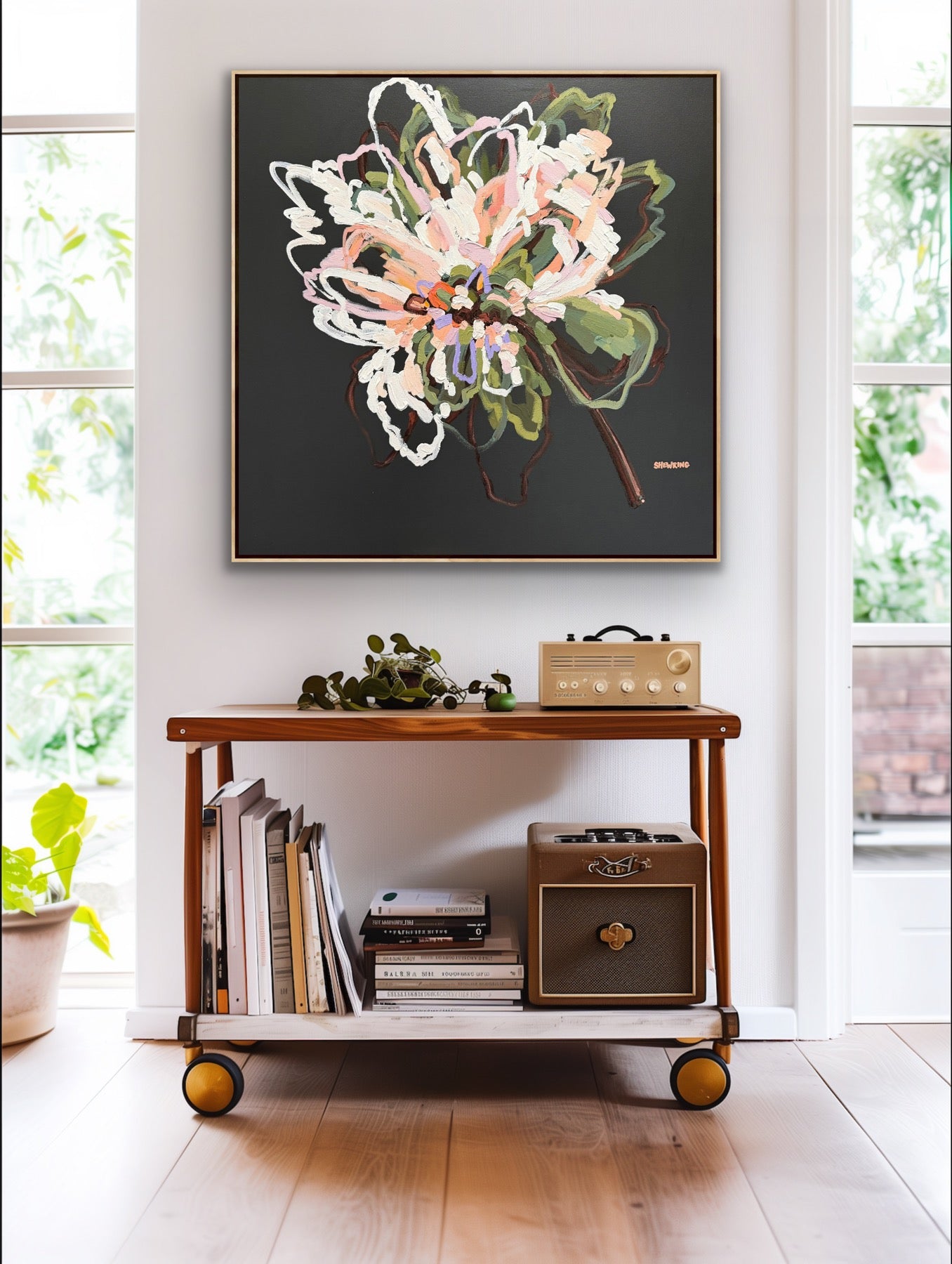 Love Our Pure Promise 103x103cm FRAMED - **commission for Fiona** SOLD