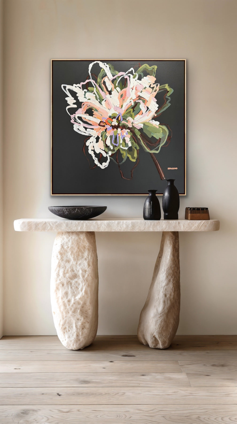 Love Our Pure Promise 103x103cm FRAMED - **commission for Fiona** SOLD