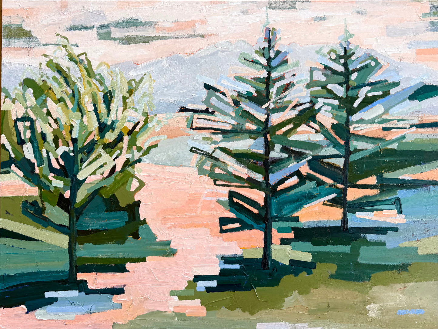 Love Our Walk On The Rail Trail 123x93cm FRAMED