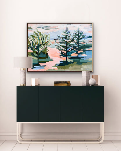 Love Our Walk On The Rail Trail 123x93cm FRAMED