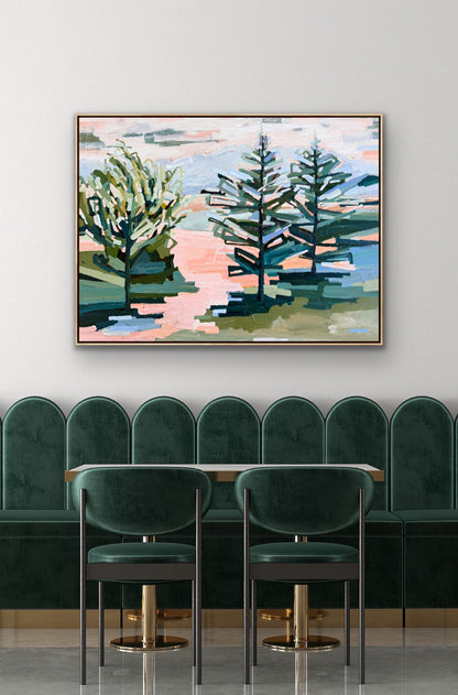 Love Our Walk On The Rail Trail 123x93cm FRAMED