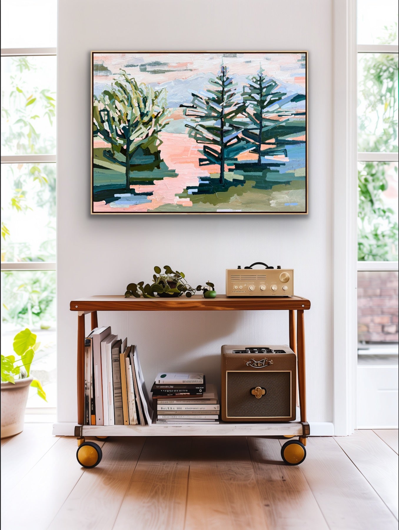 Love Our Walk On The Rail Trail 123x93cm FRAMED