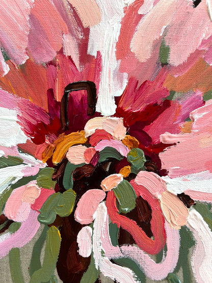 Lovers Of Pink 53x53cm FRAMED **exclusively available and on display at MYNT Gallery in Canterbury VIC, shipping Australia wide**