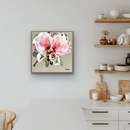 Lovers Of Pink 53x53cm FRAMED **exclusively available and on display at MYNT Gallery in Canterbury VIC, shipping Australia wide**