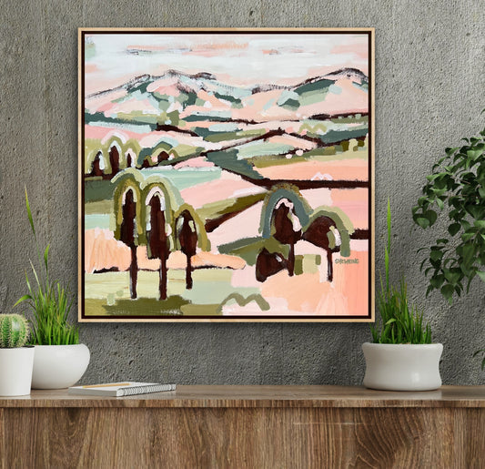 Mountain High 53 x 53 cm FRAMED SOLD **Exclusive to JUMBLED**