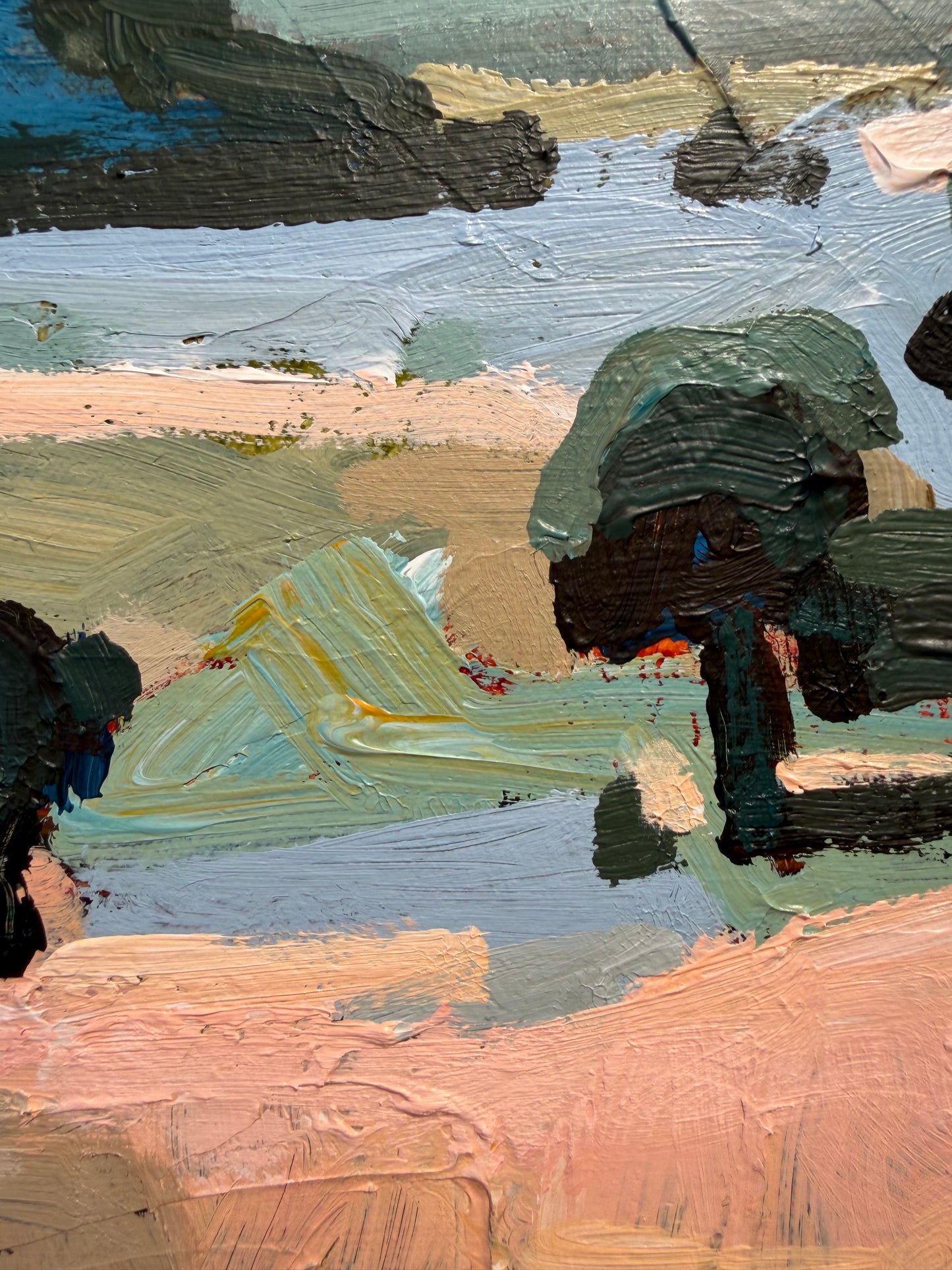 Mountains Of Blue 64x54cm FRAMED