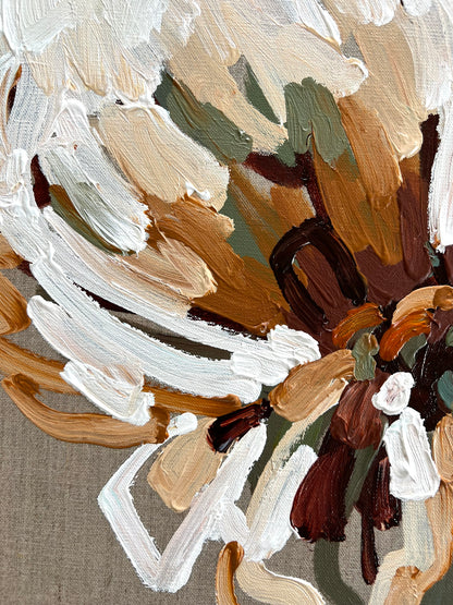 Natural Flower 53x53cm FRAMED