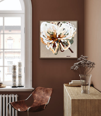 Natural Flower 53x53cm FRAMED