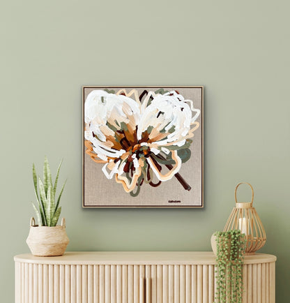 Natural Flower 53x53cm FRAMED