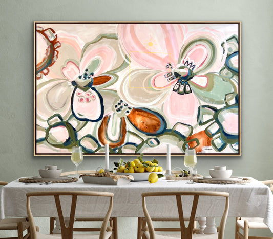 Our Love Lives Here 183x123 cm Framed **commission for Maree** Sold