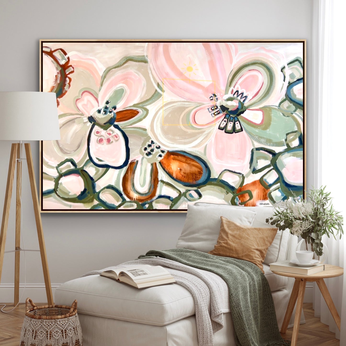 Our Love Lives Here 183x123 cm Framed **commission for Maree** Sold