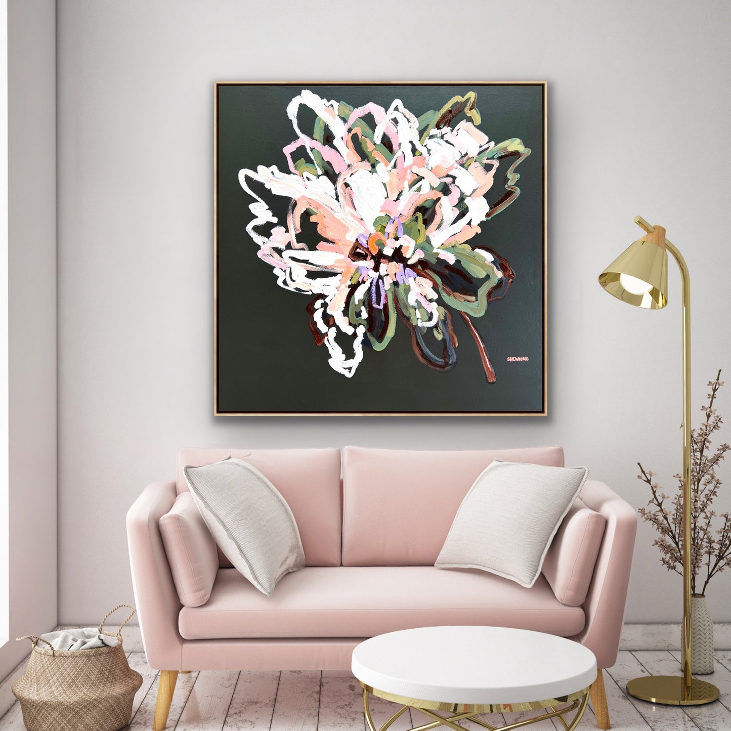 Our Pure Promise 103x103cm FRAMED SOLD