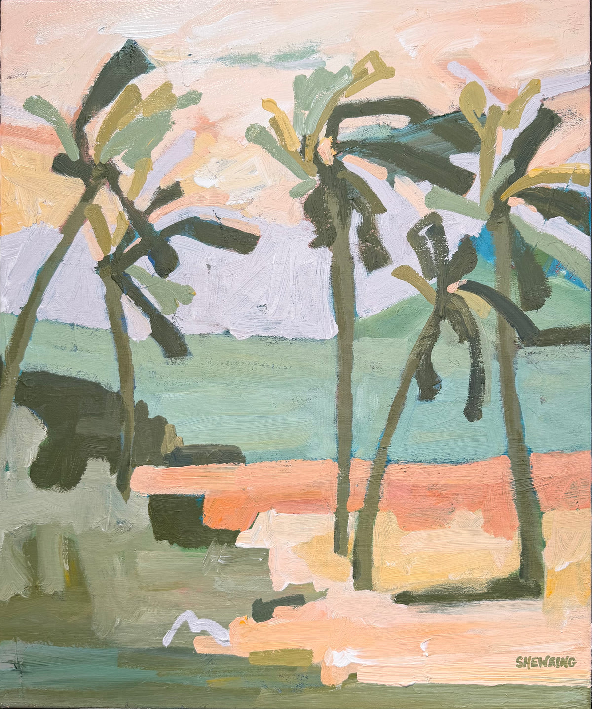 Palm Beach 63 x 53 cm FRAMED
