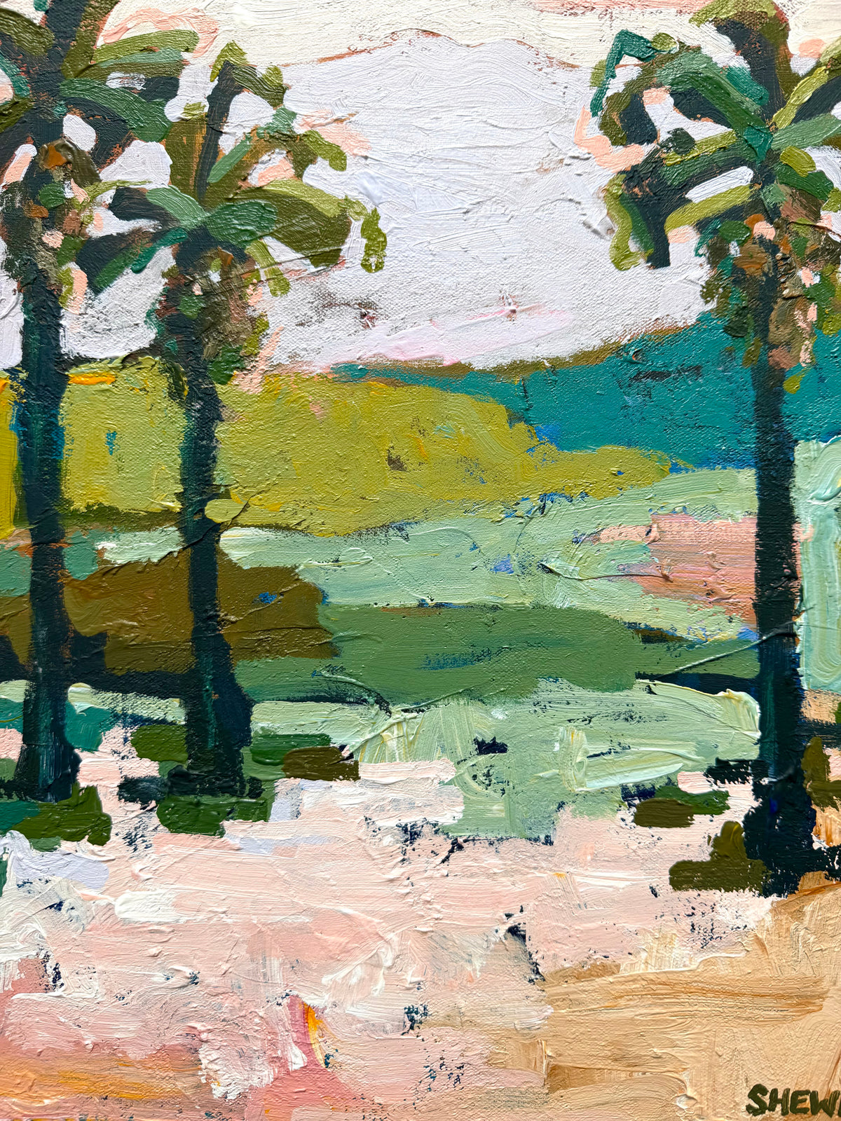 Palm Beach Sun 43 x 43 cm FRAMED ***Exclusively available at Mynt Gallery in Canterbury VIC***