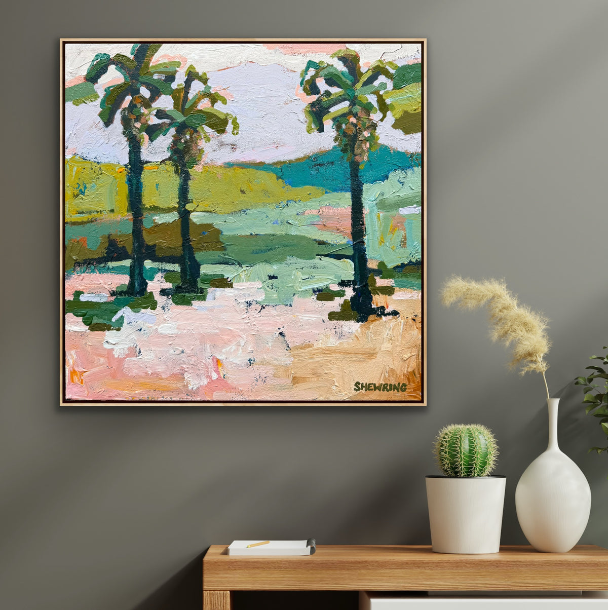 Palm Beach Sun 43 x 43 cm FRAMED ***Exclusively available at Mynt Gallery in Canterbury VIC***