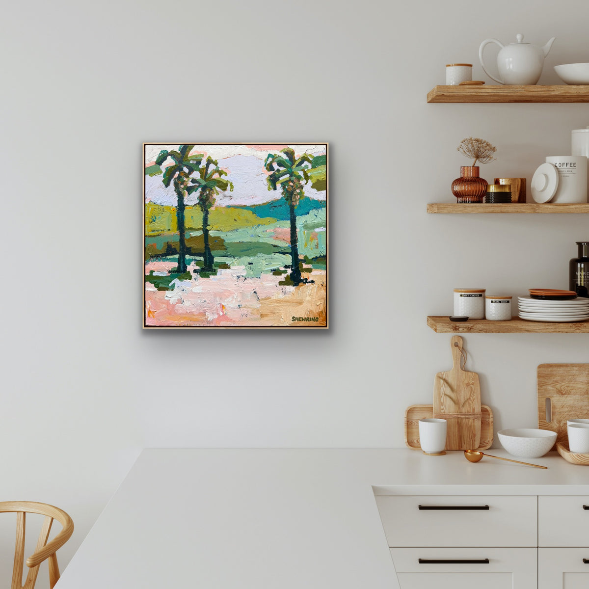 Palm Beach Sun 43 x 43 cm FRAMED ***Exclusively available at Mynt Gallery in Canterbury VIC***