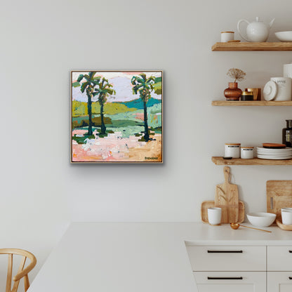 Palm Beach Sun 43 x 43 cm FRAMED ***Exclusively available at Mynt Gallery in Canterbury VIC***