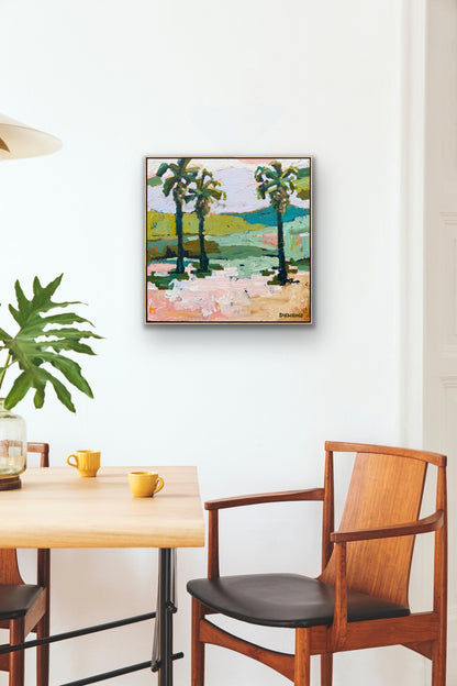 Palm Beach Sun 43 x 43 cm FRAMED ***Exclusively available at Mynt Gallery in Canterbury VIC***