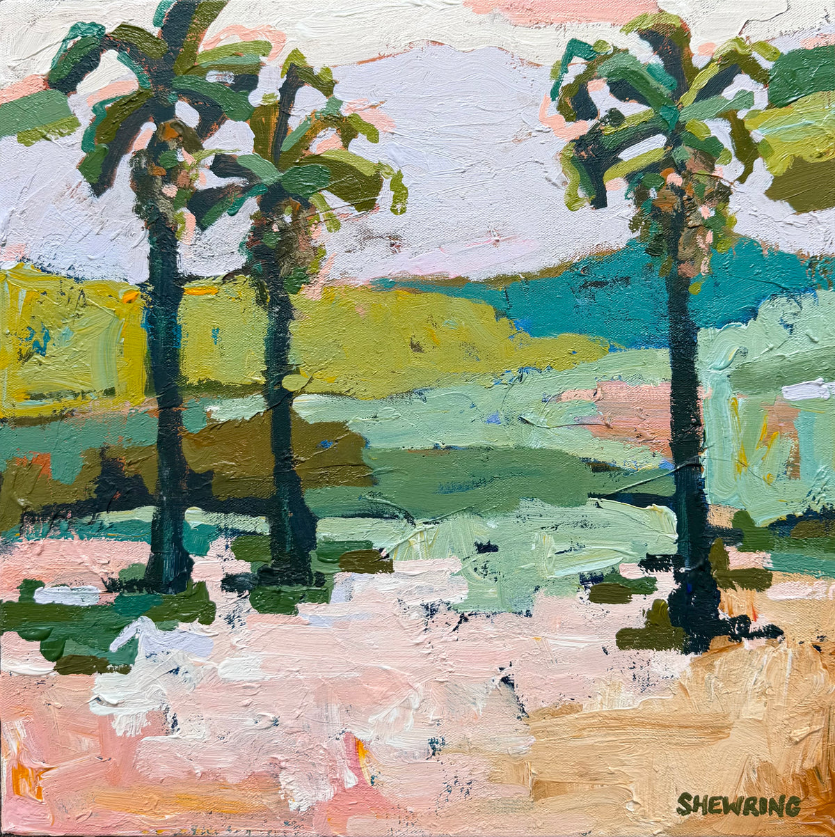 Palm Beach Sun 43 x 43 cm FRAMED ***Exclusively available at Mynt Gallery in Canterbury VIC***