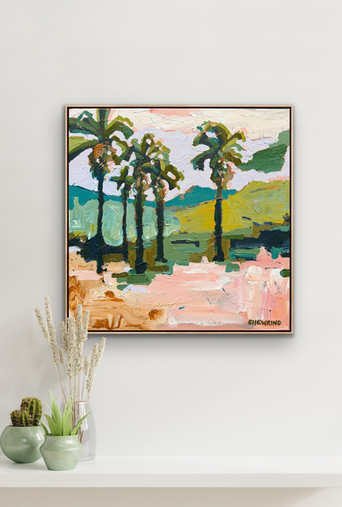 Palm Cove 43 x 43 cm FRAMED ***Exclusively available at Mynt Gallery in Canterbury VIC***