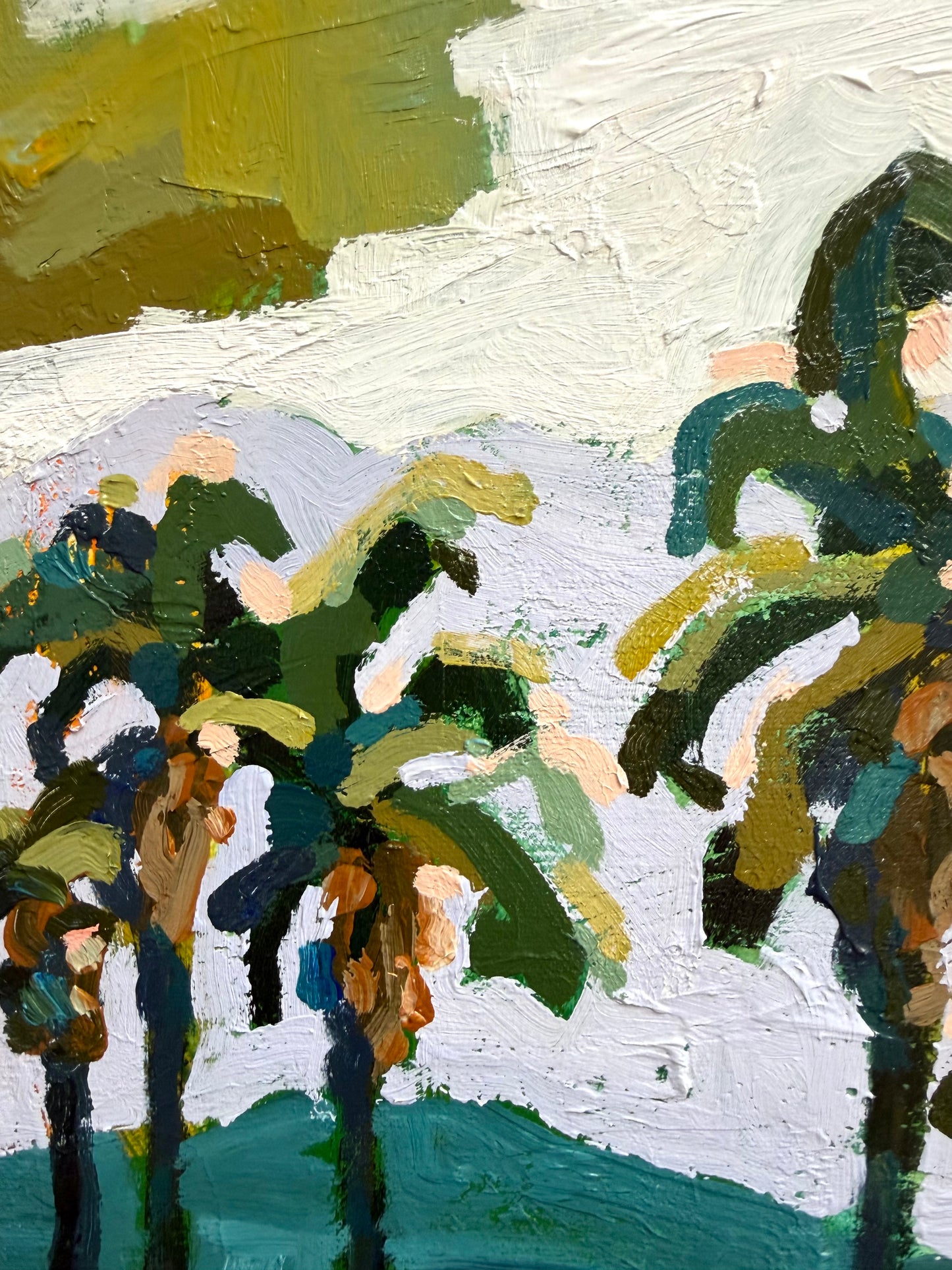 Palms And Pools 49 x 39 cm Framed