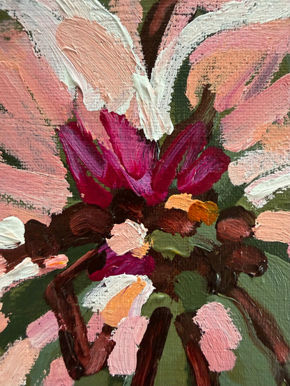 Pink Blossom 23 x 23 cm Framed