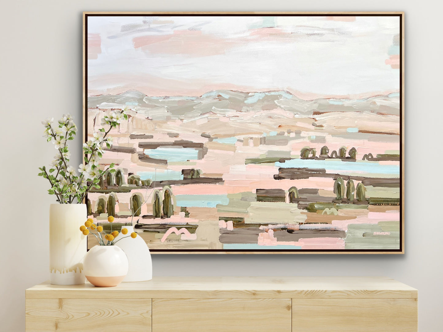 Sienna Sky 123x93cm FRAMED SOLD