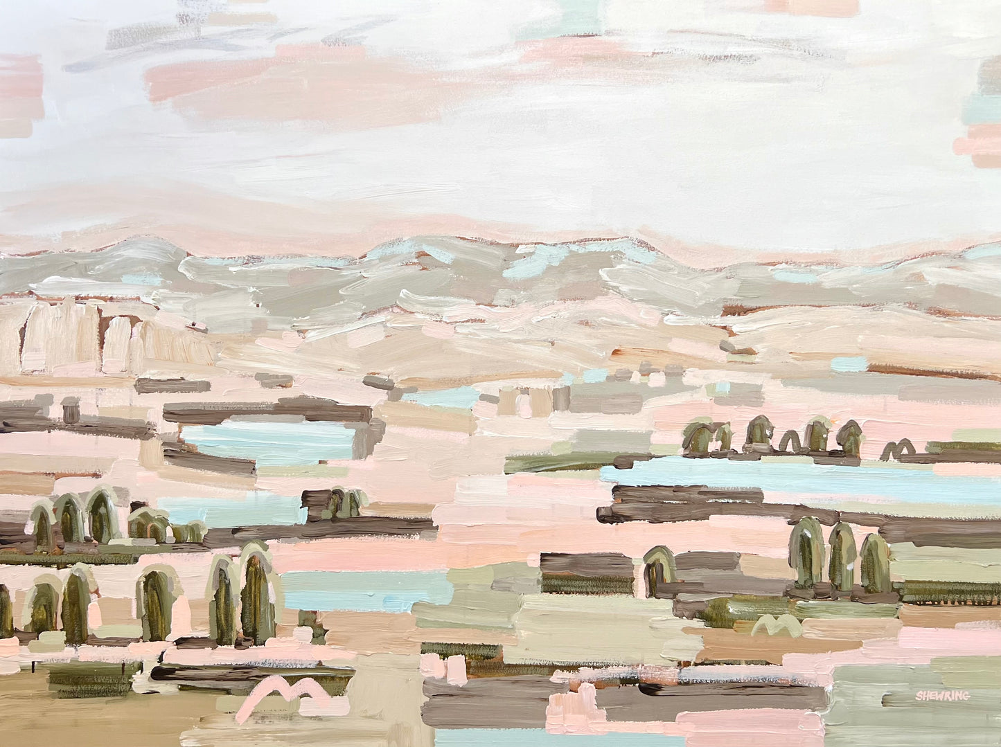 Sienna Sky 123x93cm FRAMED SOLD