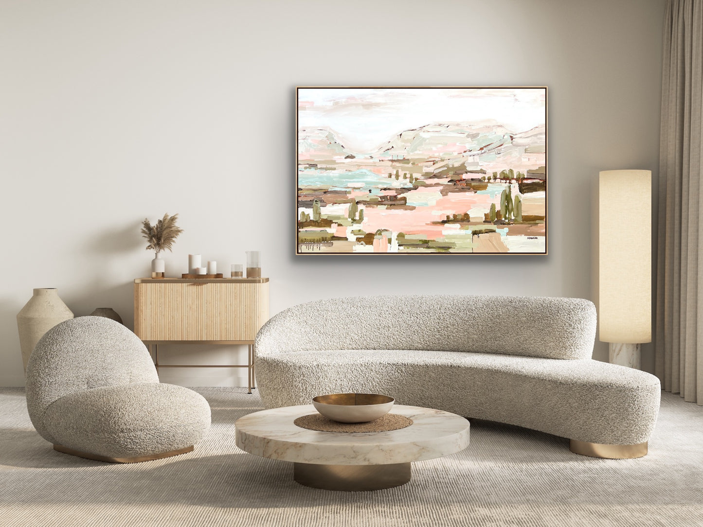 Summer In The Sunshine 153x103cm FRAMED