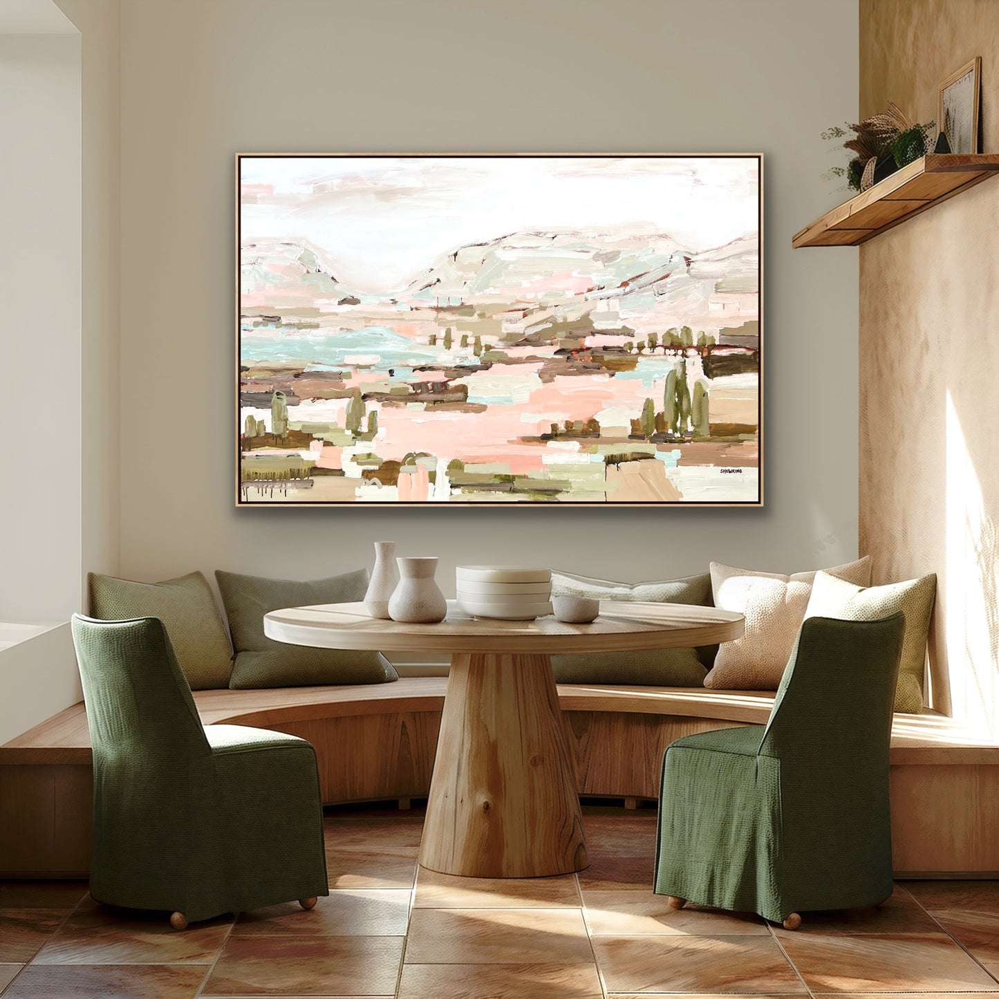 Summer In The Sunshine 153x103cm FRAMED