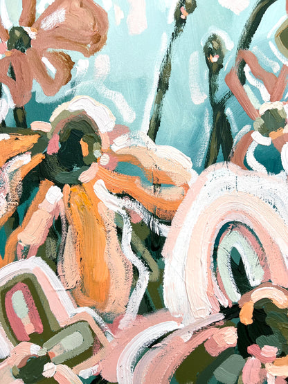 Summer Sundays 103 x 103 cm Framed SOLD
