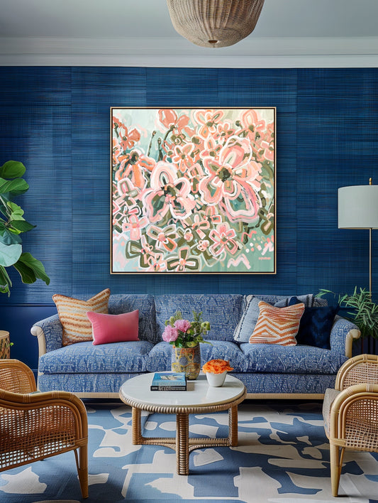Summer Sundays 103 x 103 cm Framed SOLD