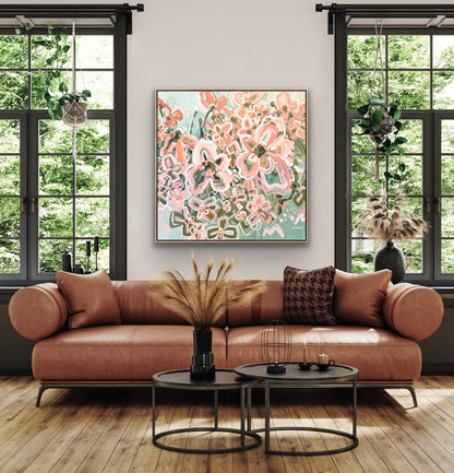 Summer Sundays 103 x 103 cm Framed SOLD